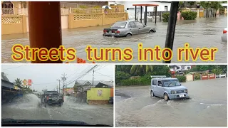 Hurricane Tammy brings heavy flooding to caribbean.