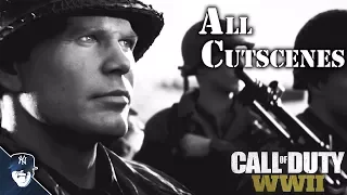 CALL OF DUTY: WW2 All Cutscenes! (COD WW2 MOVIE)