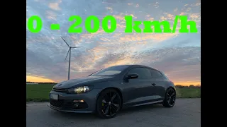 VW Scirocco 2.0 TSI DSG / Beschleunigung Acceleration 0-200