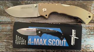 Складной нож! Cold Steel 4-Max Scout! Бежевый! Реплика!