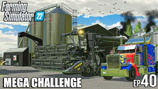 Harvesting Sorghum + BUILDING SILAGE FACTORY | MEGA Challenge | Farming Simulator 22 |#40