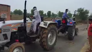 Sonalika mileage master 35Di vs Eicher 485 tractor tochan in Haryana