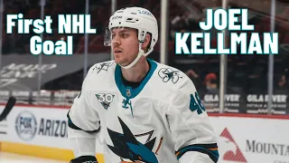 Joel Kellman #46 (San Jose Sharks) first NHL goal Dec 28, 2019