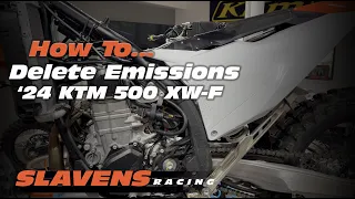 How-to Delete Emissions: `24 KTM 500 XW-F