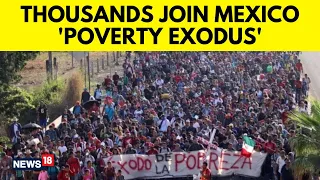Mexico News | Migrant Caravan Moves Towards US Border Days Before Blinken Due To Visit | N18V