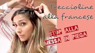 Come fare le due trecce piccole alla francese/olandese - tutorial