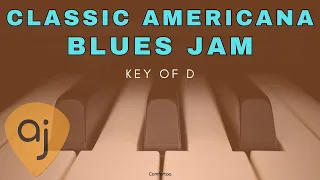 Classic Americana Blues Jam Track for Piano / Keys Play Along Backing Track #alphajams