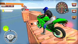 Real Bike Stunt Games 2021 - Mega Ramp New 3D Bike Simulator - Android Gameplay