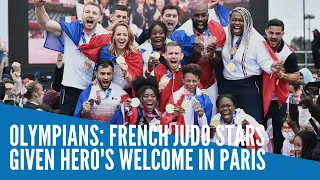 Olympians: French judo stars given hero's welcome in Paris