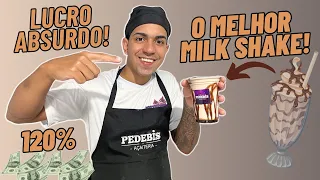 APRENDA A PREPARAR O MELHOR MILK SHAKE - (LUCRO ABSURDO) 😱