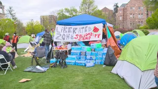 Pro-palestine protestors remain at Auraria Campus through graduation