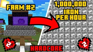 I Built 5 of the Best Automatic Farms in Minecraft Hardcore..