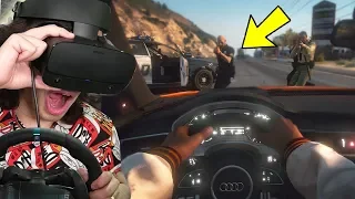 Jogando GTA 5 Com OCULUS RIFT E VOLANTE!!! (Super Realista)