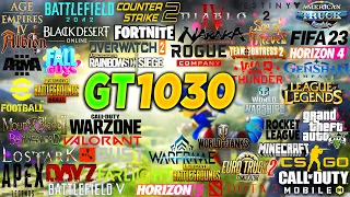 GT 1030 + İ5 10400F 43 Popular Online Game Test 2024