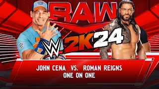 WWE 2K24 John Cena vs Roman Regins