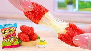 Found A Magic Door 🌭 Miniature Cheetos Flamin’s Hot Mozzarella Sticks Recipe 😍 Tina Mini Cooking