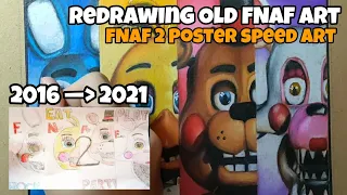 FNAF 2 POSTER || Redrawing Old FNAF Art 2021
