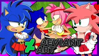 SONAMY Genderbent | Sonica and Jamey VS DeviantArt (FT Tails)