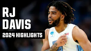 RJ Davis 2024 NCAA tournament highlights