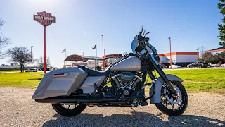 THE ALL-NEW 2024 ROAD KING SPECIAL IN BILLIARD GRAY AT AMERICAN EAGLE HARLEY-DAVIDSON!! 🏍️ 🇺🇸 🦅