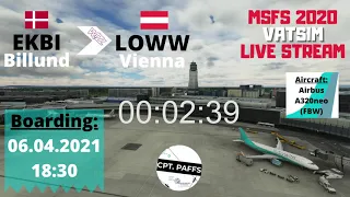 [MSFS 2020] LIVE STREAM | Vatsim | Billund (EKBI) - Wiedeń (LOWW) | A320neo | A32NX (FBW)