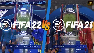 FIFA 22 vs FIFA 21 - PC 4k Ultra Gameplay/Graphics Comparison | RTX 3070