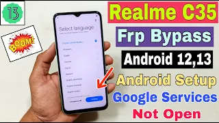 Realme C35 FRP Bypass Without Pc | New Trick | Android Setup Note Open | Apps Not Open | Frp Unlock