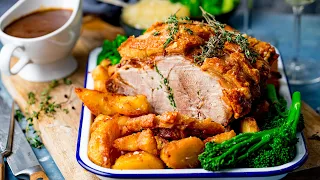 Roast Pork Dinner + tips for the BEST crackling!