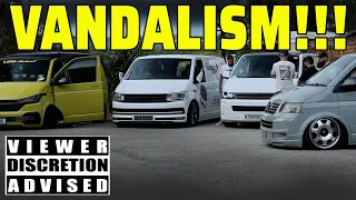 VW TRANSPORTER VANDALISM | these vans are NOT standard 😲😲😲 #volkswagen