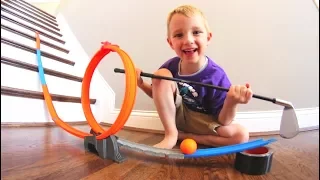 FATHER SON GOLF TRICK SHOT / The Loop!