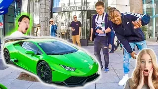 DRIVING A LAMBORGHINI THROUGH BEVERLY HILLS *Funny Reactions*