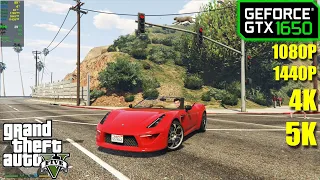 GTX 1650 | GTA 5 - 1080p, 1440p, 4K and 5K