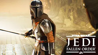 The Mandalorian Wields Darksaber Against Rogue Jedi (Star Wars: Jedi Fallen Order Modded Gameplay)