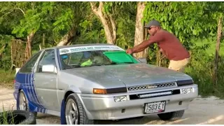 Jamaican Drifter Maurice “Wurlboss” Whittingham ae86 Drift practice