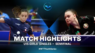 Hana Goda vs Veranika Varabyova | WTT Youth Star Contender Lisbon | U15 | GS | SF