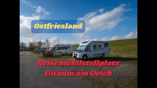 Ostfriesland: Reisemobilstellplatz Ditzum am Deich