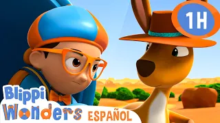 Todo Sobre Canguros Con Blippi| Blippi Wonders | Caricaturas para niños | Videos educativos