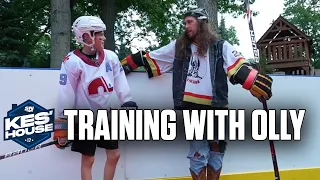 Olly Postanin Arrives To Teach The Kesler's Some Hockey Lessons | Kes' House