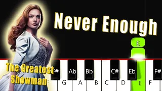 Never Enough - The Greatest Showman | Easy PIANO TUTORIAL