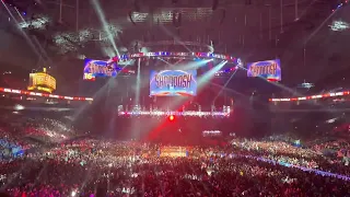 2023 WWE Men’s Royal Rumble entrances + ending (live crowd reaction)