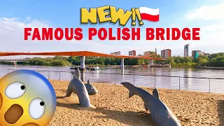 WARSAW 🇵🇱  | New Warsaw bridge (Pedestrian and cyclist)😍😍