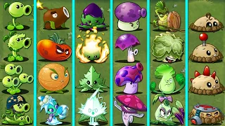 6 Team PEA x SHROOM x MINT x MINE x PUNCH x ONE HIT Battlez - Pvz 2 Team Plant vs Team Plant