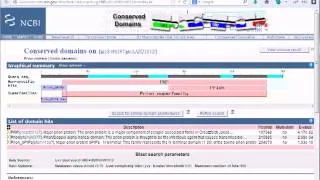 Bioinformatics prac 3 Conserved domain search