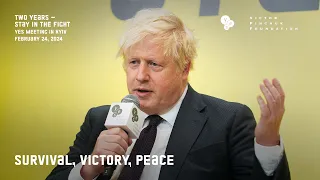 Survival, Victory, Peace | Aleksander Kwasniewski, Boris Johnson, Andriy Yermak