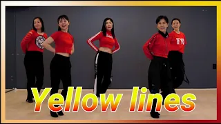 Yellow Lines Linedance by Sue (Demo/Styling Workshop)/신나는 음악에 세일러턴이 재미있는 초중급댄스 ~
