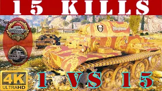 ✔️ Pz.Kpfw. II Ausf. J WoT ◼️ 15 KILLS • 1 VS 15 ◼️ WoT Replays gameplay