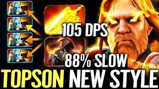 🔥 TOPSON 105+ DPS Omniknight NEW STYLE — Radiance + Cloak of Flames 88% SLOW Dota 2 Pro