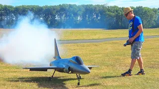 SPECTACULAR!! CHENGDU FC-1 RC TURBINE JET DEMO FLIGHT