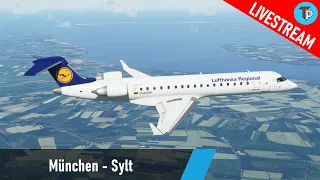 Flight Simulator 2020 | München - Sylt (EDDM - EDXW) | CRJ 700 | Lufthansa CityLine