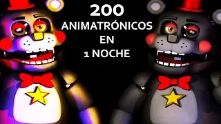 😱 200 ANIMATRÓNICOS EN 1 NOCHE 😱 *IMPOSIBLE* Ultra Custom Night